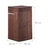 Relaxdays Wäschekorb Bambus, faltbar & tragbar, XL 70l mit Produktbild-Vorschau 4