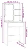 VidaXL 3082017, Weiß, Holz, 1 Stück(e) Produktbild-Vorschau 5