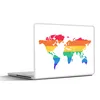 MuchoWow® Laptop Aufkleber Sticker Cover Weltkarte - Produktbild-Vorschau 1