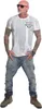 Yakuza Herren Fool Allover Regular T-Shirt, Weiß, XL Produktbild-Vorschau 3