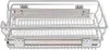 vidaXL Vstavaná zásuvka Výsuvný kôš 2 ks Strieborná 400 mm Náhľad obrázku produktu 5