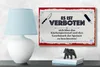 Holzschild Spruch 18x12 cm Es ist verboten sich über das Produktbild-Vorschau 4