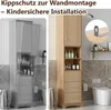Merax Badezimmerschrank Vitrinen, Hochschrank mit 3 Produktbild-Vorschau 6