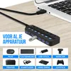 Strex USB 3.0 Hub - USB Splitter - 7 Poorten - 5Gbps - LED Productafbeelding-voorbeeld 4
