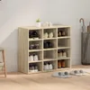 vidaXL Schuhschrank Sonoma-Eiche 77,5 x 30 x 67 cm Produktbild-Vorschau 3