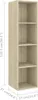 The Living Store TV-Wandschrank Sonoma-Eiche 37x37x142,5 cm Produktbild-Vorschau 9
