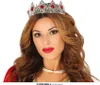 Prinzessin Diadem Krone Silber Rot Edelsteine Mittelalter Produktbild-Vorschau 3