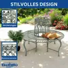 DanDiBo Tree Bench Round Metal Weatherproof Grey 96590 Podgląd zdjęcia produktu 3