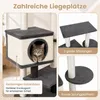 COSTWAY, drapak dla kota o wysokości 99 cm, wielopoziomowa Podgląd zdjęcia produktu 4