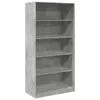 vidaXL Armadio grigio cemento 100x50x200 cm materiale a Anteprima dell’immagine prodotto 1