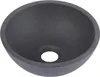 Lavabo da appoggio rotondo SOHO da 26 cm in cemento grigio Anteprima dell’immagine prodotto 2