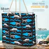 VOID Fische Meer Muster Blau Strandtasche Shopper Produktbild-Vorschau 2