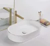 Lavabo da Appoggio in Vetroceramica Rea Nadia White Gold Anteprima dell’immagine prodotto 10