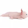 A plush toy axolotl is lying on a white background. Náhled obrázku produktu