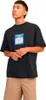 Jack & Jones Mykonos Geo Front Kurzarm-t-shirt Blau L Produktbild-Vorschau 1
