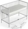 Beistellbett 60x120 cm mit Matratze & Umbauseite - weiß - Produktbild-Vorschau 1