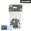 WAGNER Filz Pads 16tlg. - Ø 15 x 6 mm, selbstklebend, grau, Produktbild-Vorschau 4