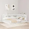 vidaXL Regálová postel s čelem bílá 160 x 200 cm materiál Náhled obrázku produktu 2