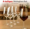 alpina Weingläser Rotwein Set 6 Teilig - Weinglas 53cl - Produktbild-Vorschau 2