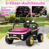 COSTWAY Auto elettrica per bambini a 2 posti, 24 V Auto Anteprima dell’immagine prodotto 2