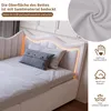 INONEFT Gestoffeerd bed, slaapbank/dagbed 90x200 cm met Productafbeelding-voorbeeld 3
