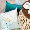 Kissen Deko von Lysel - mint Marmorlook 50x50 Polyester Produktbild-Vorschau 4