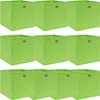 vidaXL Úložné boxy 10 ks. Zelené 32x32x32 cm Látkové Náhled obrázku produktu 5
