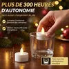 MONZANA® 10x Bougie LED chauffe plat sans flamme Voir les images du produit 4