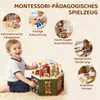 Activity Cube, giocattolo per le abilità motorie 8 in 1, Anteprima dell’immagine prodotto 6