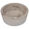 Waschbecken Grau Ø40x15 cm Marmor Produktbild-Vorschau 3