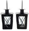 2x Mini Laterne Metall + Glas schwarz – Teelichthalter Produktbild-Vorschau 8