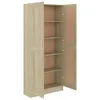 vidaXL Bücherschrank Sonoma-Eiche 82,5x30,5x185,5 cm Produktbild-Vorschau 6