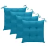 vidaXL Gartenstühle mit Hellblauen Kissen 4 Stk. Massivholz Produktbild-Vorschau 4
