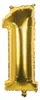 Boland Folienballon Zahl 86 cm, Gold, für Geburtstag und Produktbild-Vorschau 1