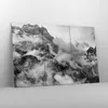 Bild auf Leinwand - Leinwandbild - Berge Nebel Gipfel - Produktbild-Vorschau 4