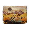 MuchoWow® Laptop Hülle 14 ZollMarmor - Tigerdruck - Gold Produktbild-Vorschau 1