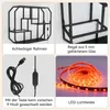 Étagère murale LED Puluomis avec mode musique 85 x 63 cm, Voir les images du produit 8