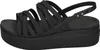 crocs Brooklyn Strappy Low Wedge Women Schwarz Croslite Produktbild-Vorschau 6
