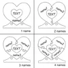 Personalizované dřevěné puzzle se jmény, personalizovaný Náhled obrázku produktu 4