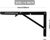 2 Stück 400 mm Klappkonsole Schwerlast, Schwarz Produktbild-Vorschau 5