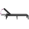 vidaXL Chaise longue Anthracite 186x60x29 cm PP Voir les images du produit 7