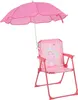 Relaxdays Kinder Klappstuhl, Campingstuhl mit Sonnenschirm, Produktbild-Vorschau 1