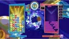 A split screen showing two different puzzle games being played simultaneously. Produktbild-Vorschau