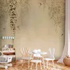 Vlies Fototapete - Beige Hummingbirds 400x280 cm Blätter Produktbild-Vorschau 1