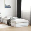 vidaXL Bettgestell mit LED-Leuchten Weiß 100x200 cm Produktbild-Vorschau 4