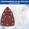 WORKPRO 100 ks brúsny papier delta suchý zips 105x152mm Náhľad obrázku produktu 4
