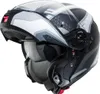 Kask składany Caberg Levo Sonar, czarny/szary/biały, Podgląd zdjęcia produktu 4