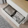 Komoda - 60x77x37 cm - biela - s 3 zásuvkami - stabilná - Náhľad obrázku produktu 5