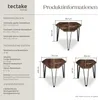 tectake® Beistelltisch-Set Torquay Produktbild-Vorschau 5