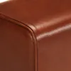 vidaXL Lavice Turnbuck Design 38 cm Hnědá pravá kůže Náhled obrázku produktu 5